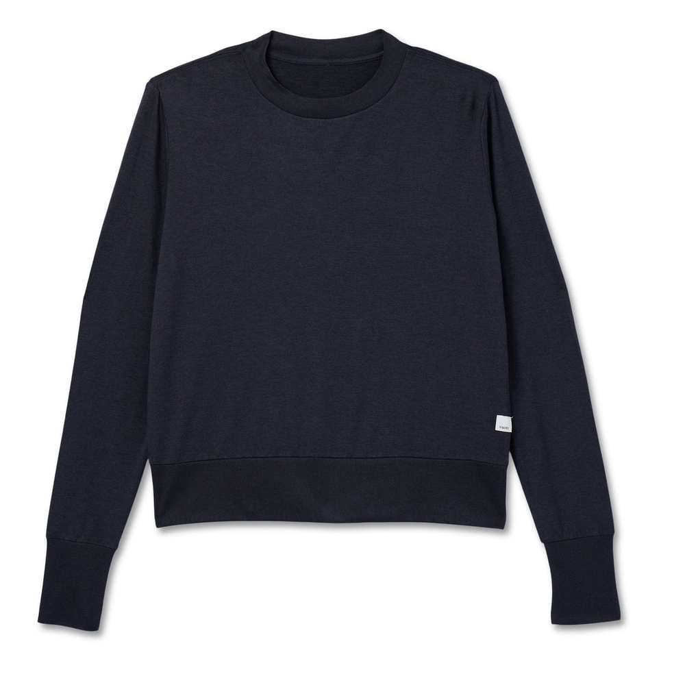 Vuori Women's Navy Crew Neck Sweater
